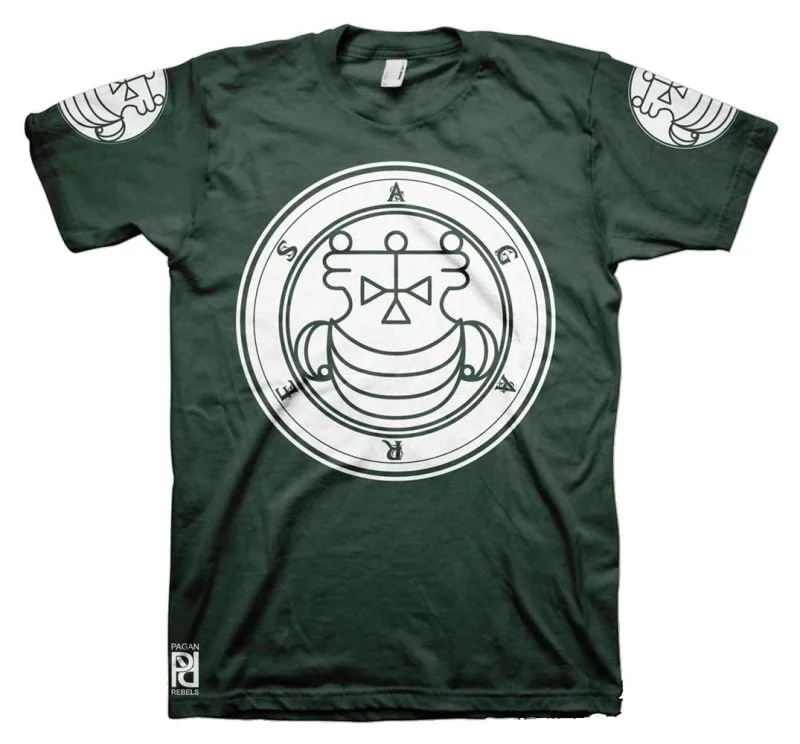 Agares Ars Goetia Demon Seal Hell Pentagram Occult T-Shirt - Image 8
