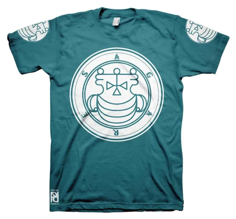 Agares Ars Goetia Demon Seal Hell Pentagram Occult T-Shirt - Image 9