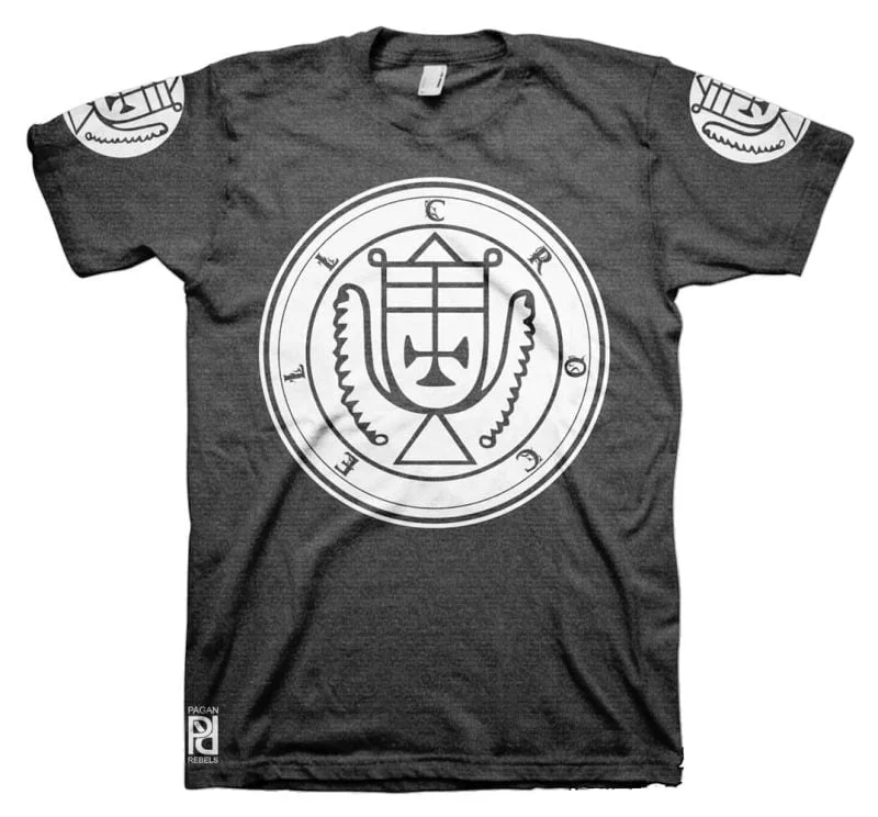 Crocell Ars Goetia Demon Seal Hell Pentagram Occult T-Shirt - Image 11