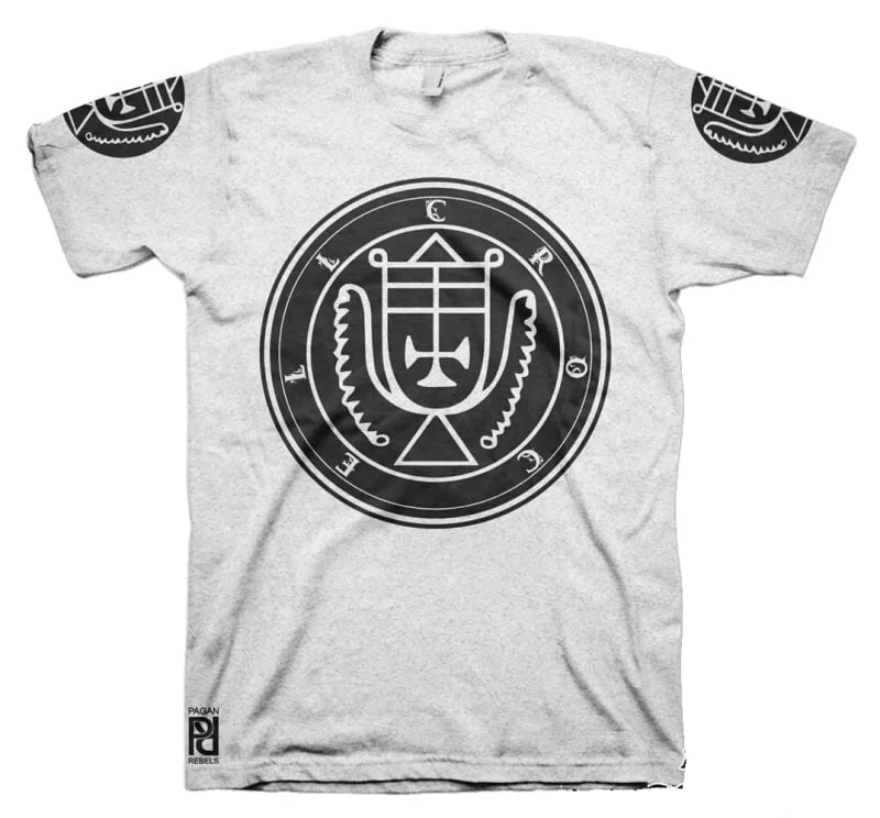 Crocell Ars Goetia Demon Seal Hell Pentagram Occult T-Shirt - Image 12