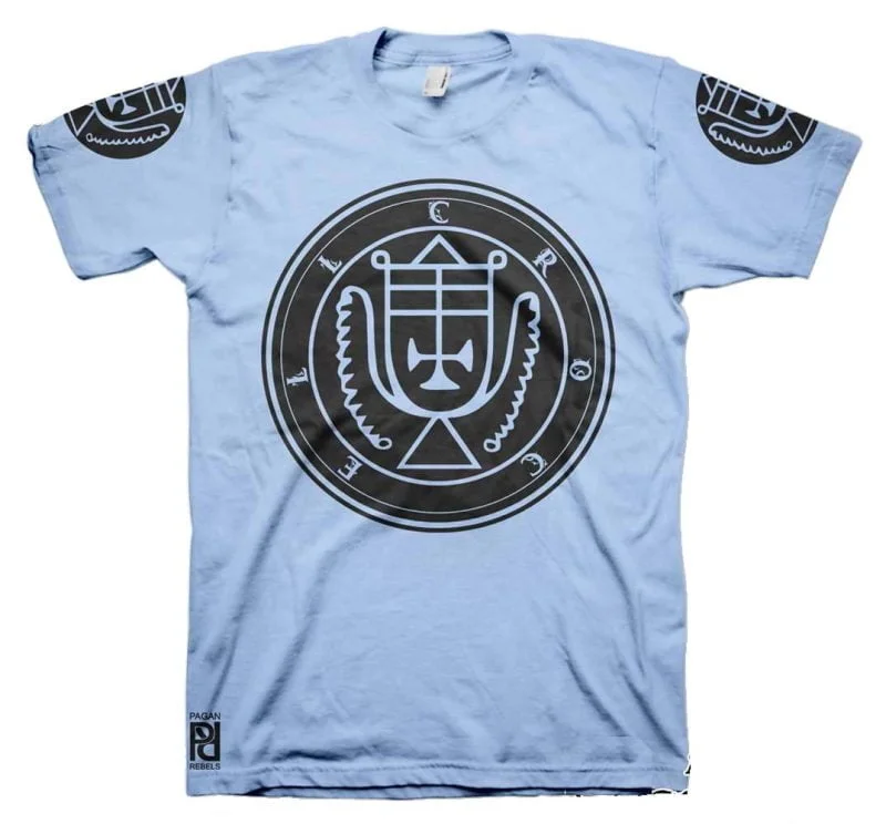 Crocell Ars Goetia Demon Seal Hell Pentagram Occult T-Shirt - Image 13