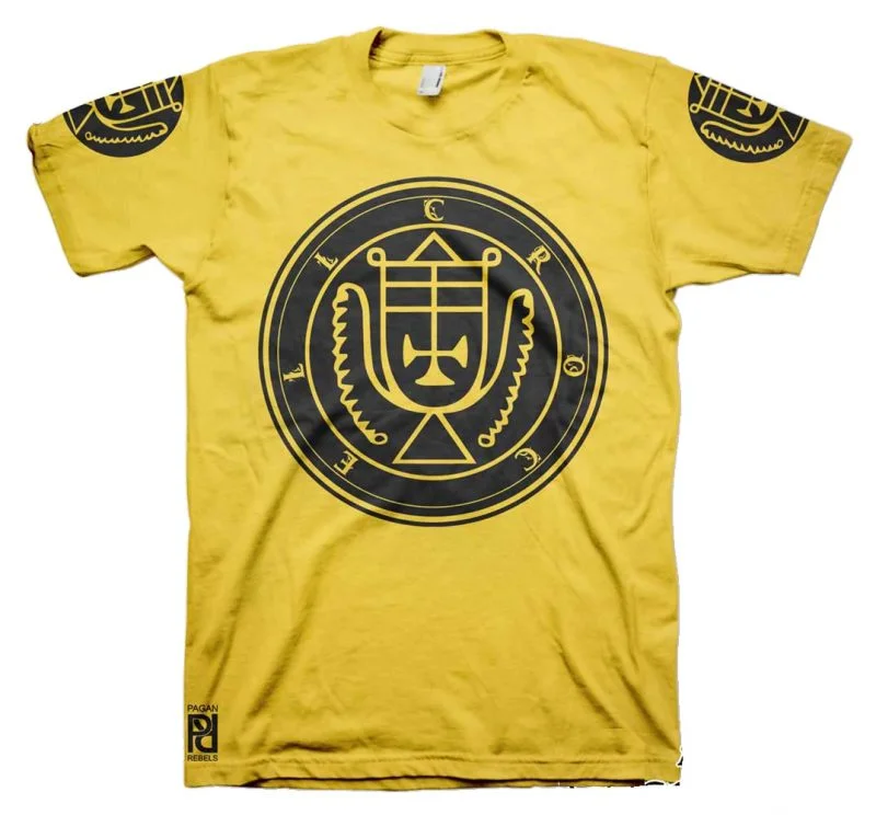 Crocell Ars Goetia Demon Seal Hell Pentagram Occult T-Shirt - Image 14