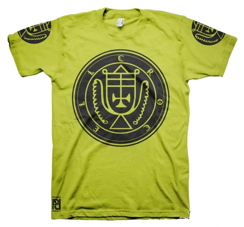 Crocell Ars Goetia Demon Seal Hell Pentagram Occult T-Shirt - Image 15