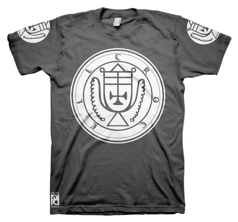 Crocell Ars Goetia Demon Seal Hell Pentagram Occult T-Shirt - Image 10