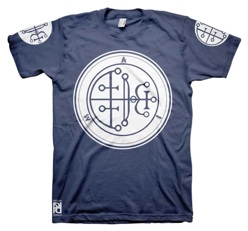 Aim Ars Goetia Demon Seal Hell Pentagram Occult T-Shirt - Image 3