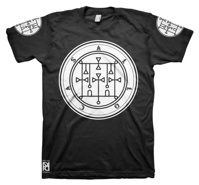 Allocer Ars Goetia Demon Seal Hell Pentagram Occult T-Shirt