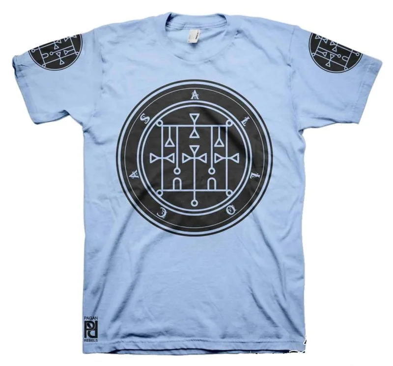 Allocer Ars Goetia Demon Seal Hell Pentagram Occult T-Shirt - Image 13