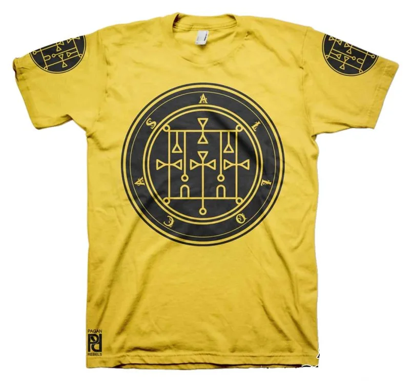 Allocer Ars Goetia Demon Seal Hell Pentagram Occult T-Shirt - Image 14