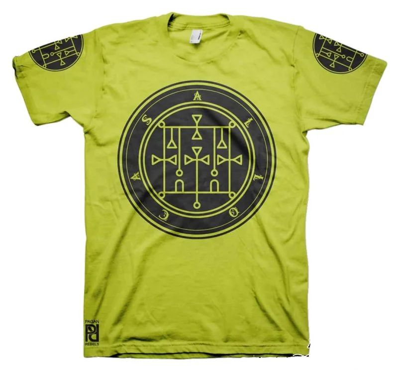 Allocer Ars Goetia Demon Seal Hell Pentagram Occult T-Shirt - Image 15
