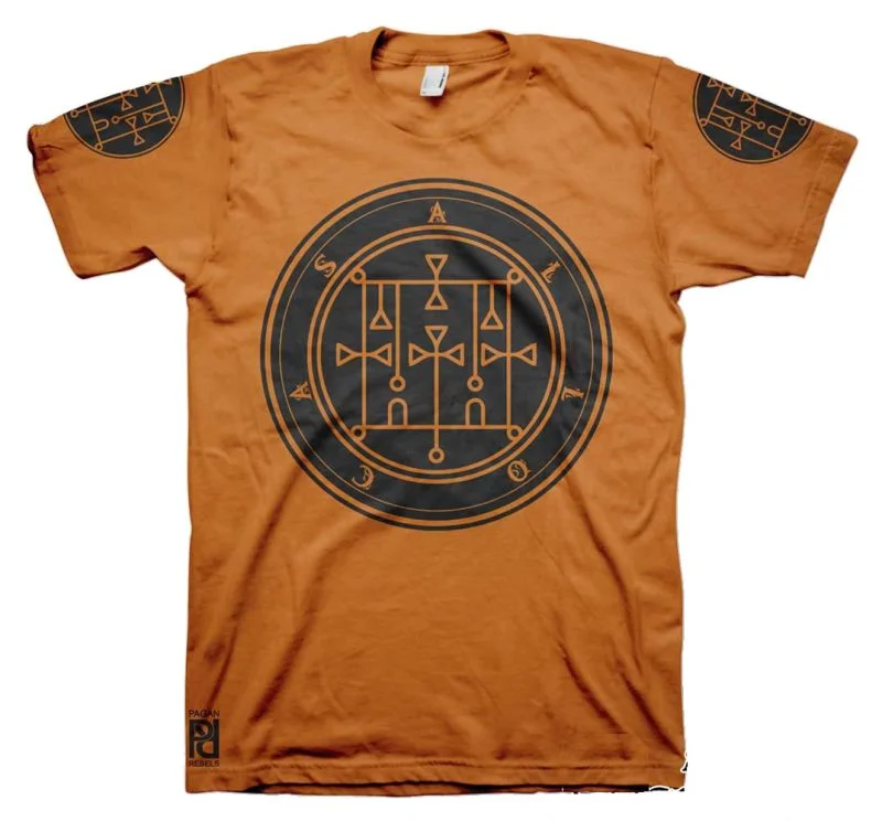 Allocer Ars Goetia Demon Seal Hell Pentagram Occult T-Shirt - Image 16