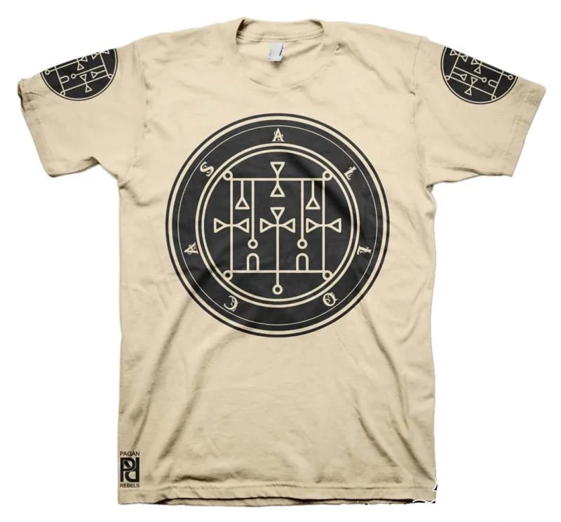 Allocer Ars Goetia Demon Seal Hell Pentagram Occult T-Shirt - Image 18