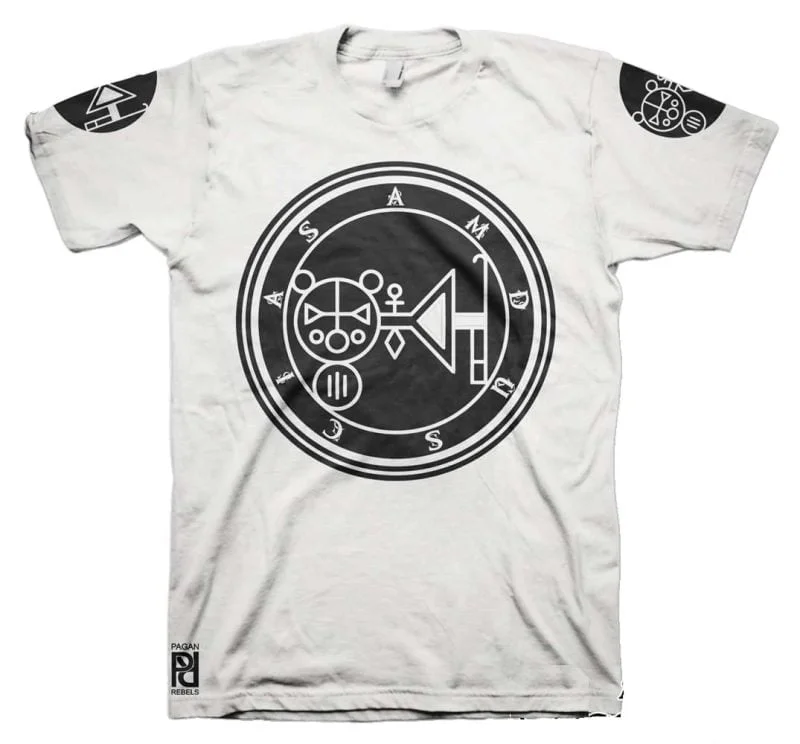 Amdusias Ars Goetia Demon Seal Hell Pentagram Occult T-Shirt - Image 2
