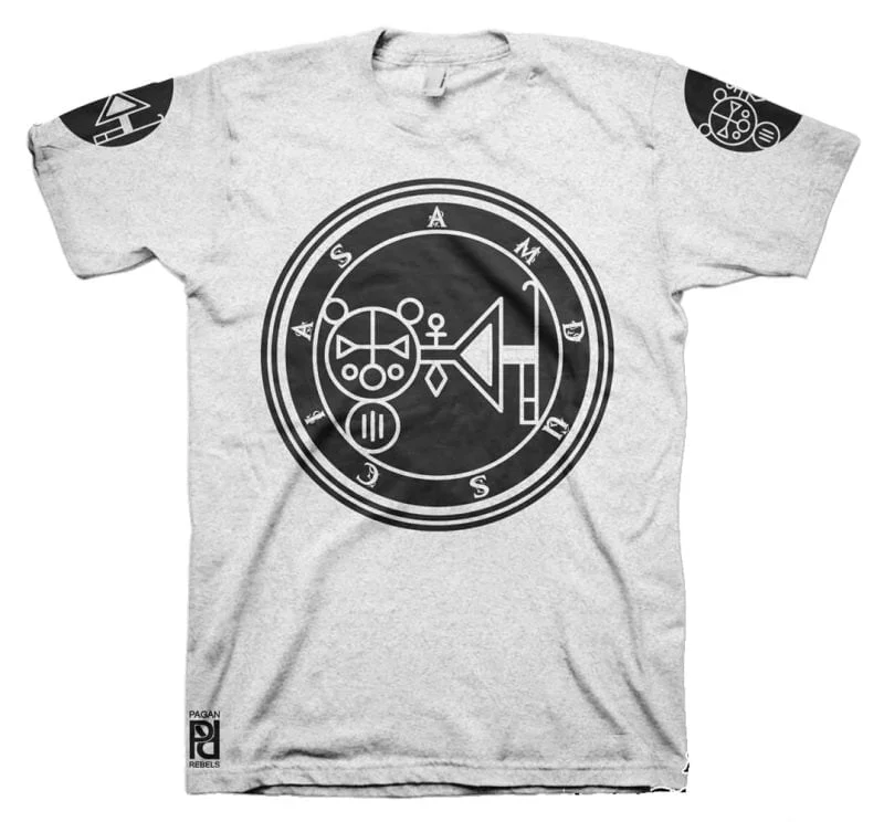 Amdusias Ars Goetia Demon Seal Hell Pentagram Occult T-Shirt - Image 12