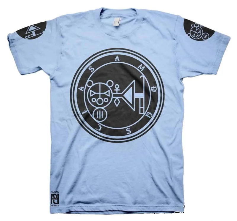 Amdusias Ars Goetia Demon Seal Hell Pentagram Occult T-Shirt - Image 13