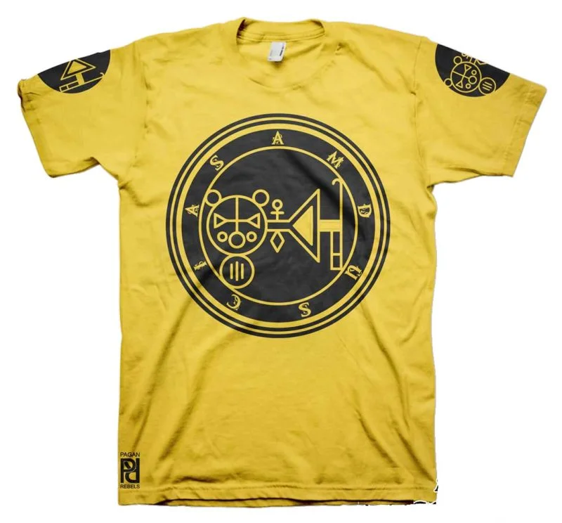 Amdusias Ars Goetia Demon Seal Hell Pentagram Occult T-Shirt - Image 14