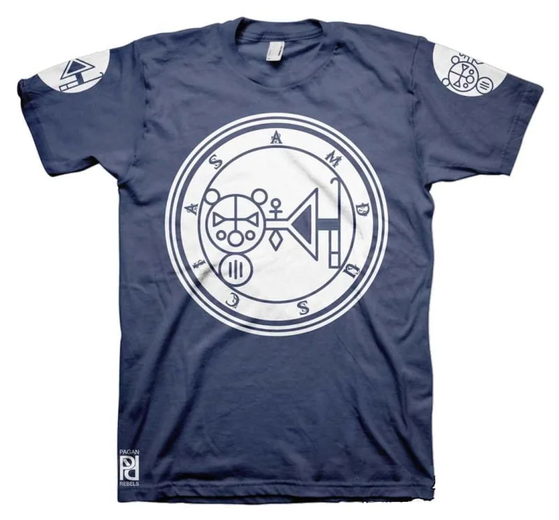 Amdusias Ars Goetia Demon Seal Hell Pentagram Occult T-Shirt - Image 3