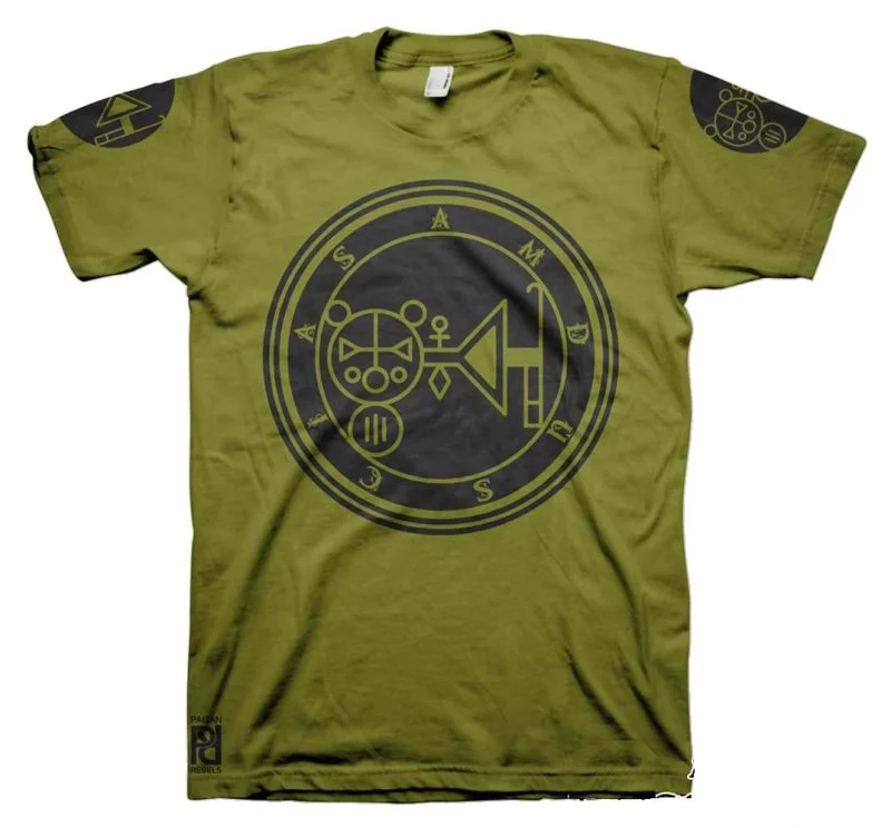 Amdusias Ars Goetia Demon Seal Hell Pentagram Occult T-Shirt - Image 20