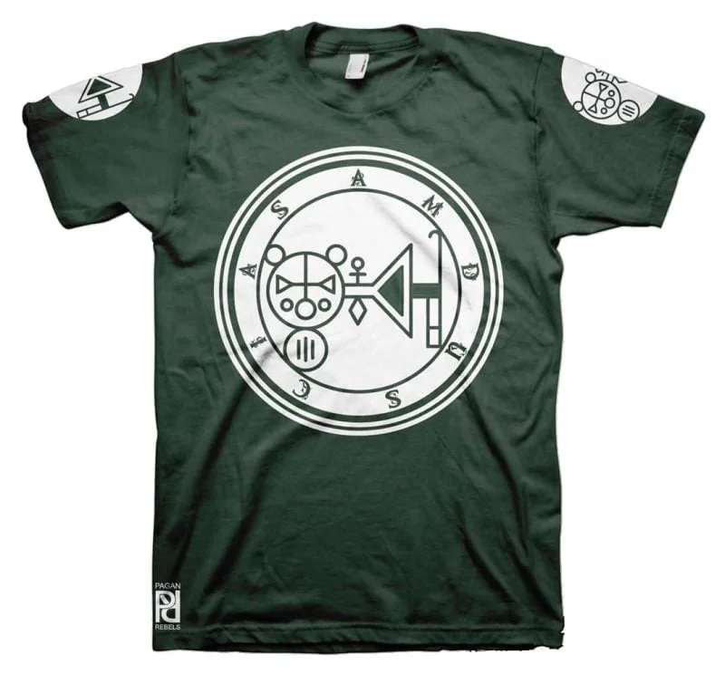 Amdusias Ars Goetia Demon Seal Hell Pentagram Occult T-Shirt - Image 8