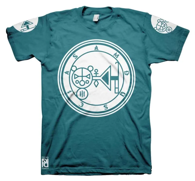 Amdusias Ars Goetia Demon Seal Hell Pentagram Occult T-Shirt - Image 9