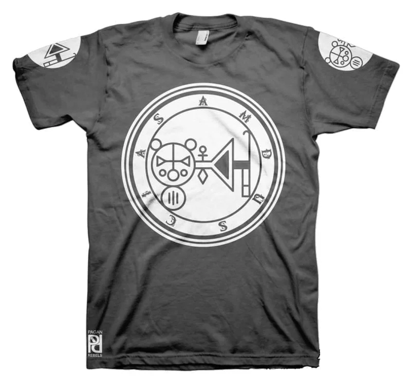 Amdusias Ars Goetia Demon Seal Hell Pentagram Occult T-Shirt - Image 10