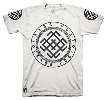 Alternative view of Belobog Белбог Good Slavic White God Slava Rodu T-Shirt