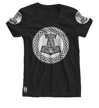 Celtic Thor Hammer Crusher Norse Viking Ragnarok Women T-Shirt