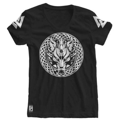 Fenrir Wolf Son of Loki Valknut Viking Ragnarok Women T-Shirt