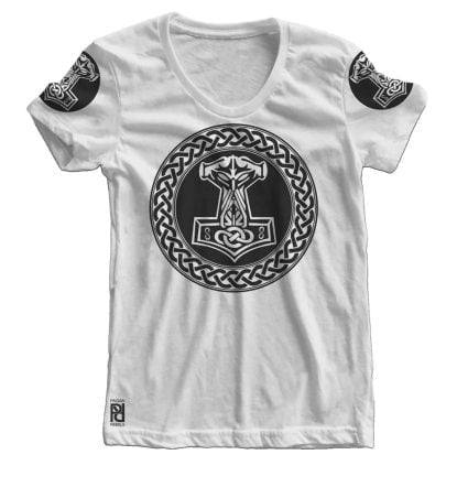 Alternative view of Heathens Thor Hammer Norse Viking Ragnarok Women T-Shirt