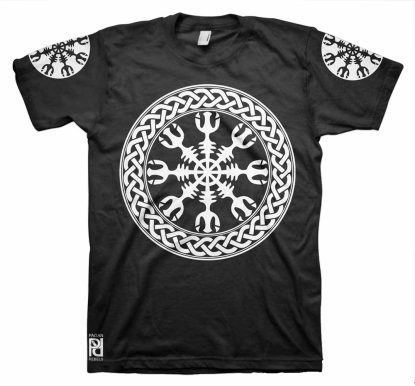 Helm of Terror Awe Viking Ragnarok T-Shirt