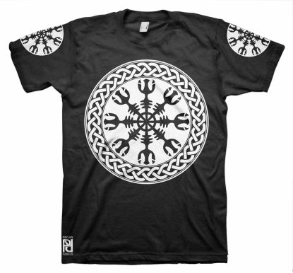 Helm of Terror Awe Viking Ragnarok v2 T-Shirt