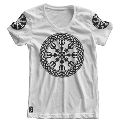 Alternative view of Helm of Terror Awe Viking Ragnarok Women T-Shirt