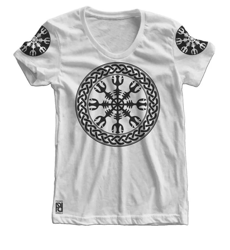 Helm of Terror Awe Viking Ragnarok Women T-Shirt - Image 2