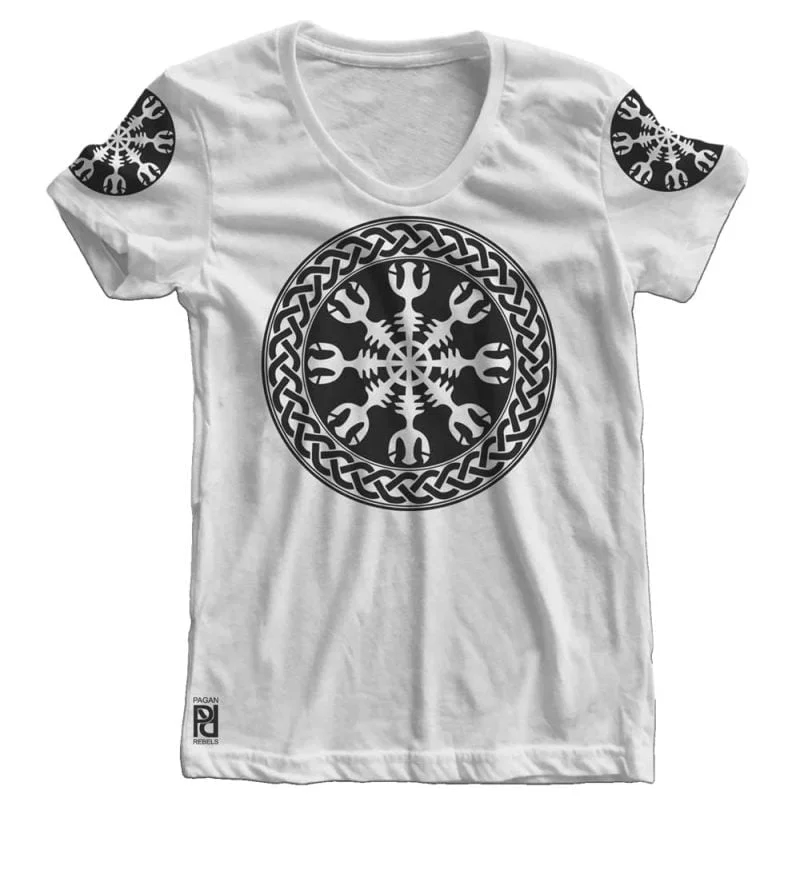 Helm of Terror Awe Viking Ragnarok v2 Women T-Shirt - Image 2
