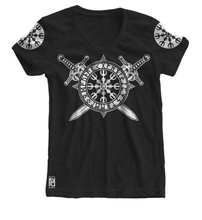 Helm of Terror Awe Viking Valhalla Women T-shirt