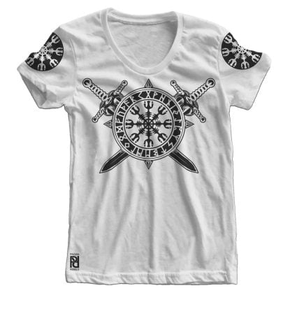 Alternative view of Helm of Terror Awe Viking Valhalla Women T-shirt