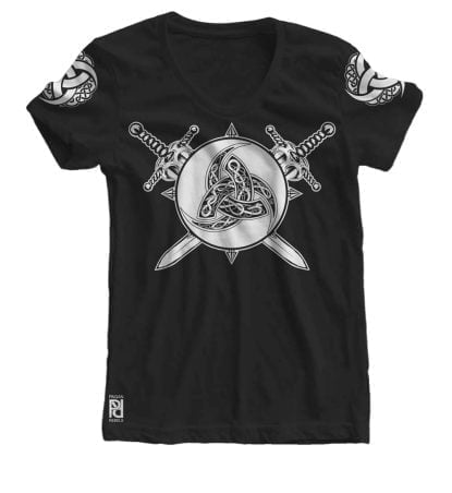 Odin Horns Endless Knot Viking Valhalla Women T-shirt