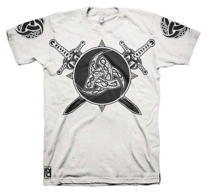 Alternative view of Odin Horns Endless Knot Viking Valhalla T-Shirt