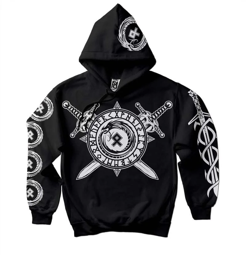 Jormungandr Norse Viking Pagan Viking Valhalla Hoodie