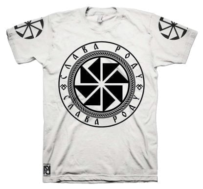 Alternative view of Kolovrat Коловрат Solstice Fire Wheel Cycle Of Birth & Death Slava Rodu T-Shirt