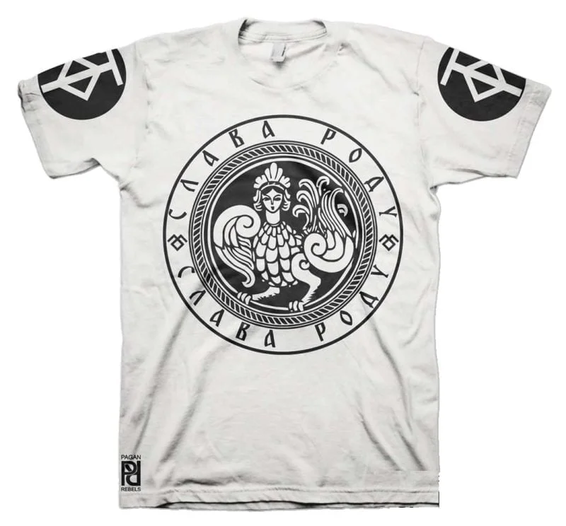 Kryshen Крышень Slavic God Protector Bygone Wisdom Slava Rodu T-Shirt - Image 2