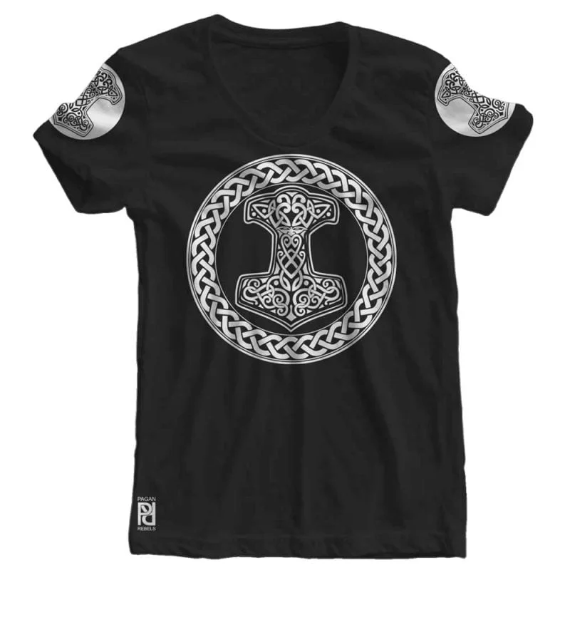 Mjolnir Thor Hammer Crusher Viking Ragnarok Women T-shirt