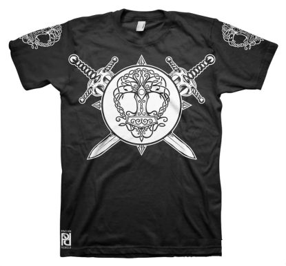 Yggdrasil Tree of Life Mjolnir Norse Viking Valhalla T-Shirt
