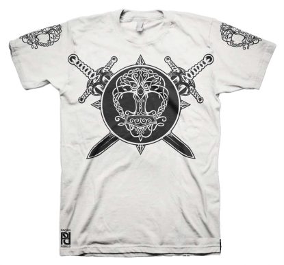 Alternative view of Yggdrasil Tree of Life Mjolnir Norse Viking Valhalla T-Shirt