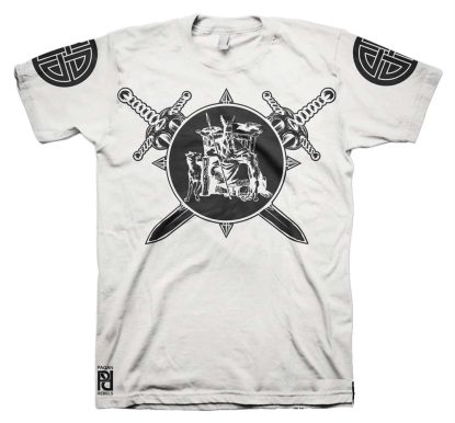Alternative view of Odin Asgard Throne Geri and Freki Viking Valhalla T-Shirt