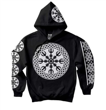 Helm of Terror Awe Viking Ragnarok v2 Hoodie