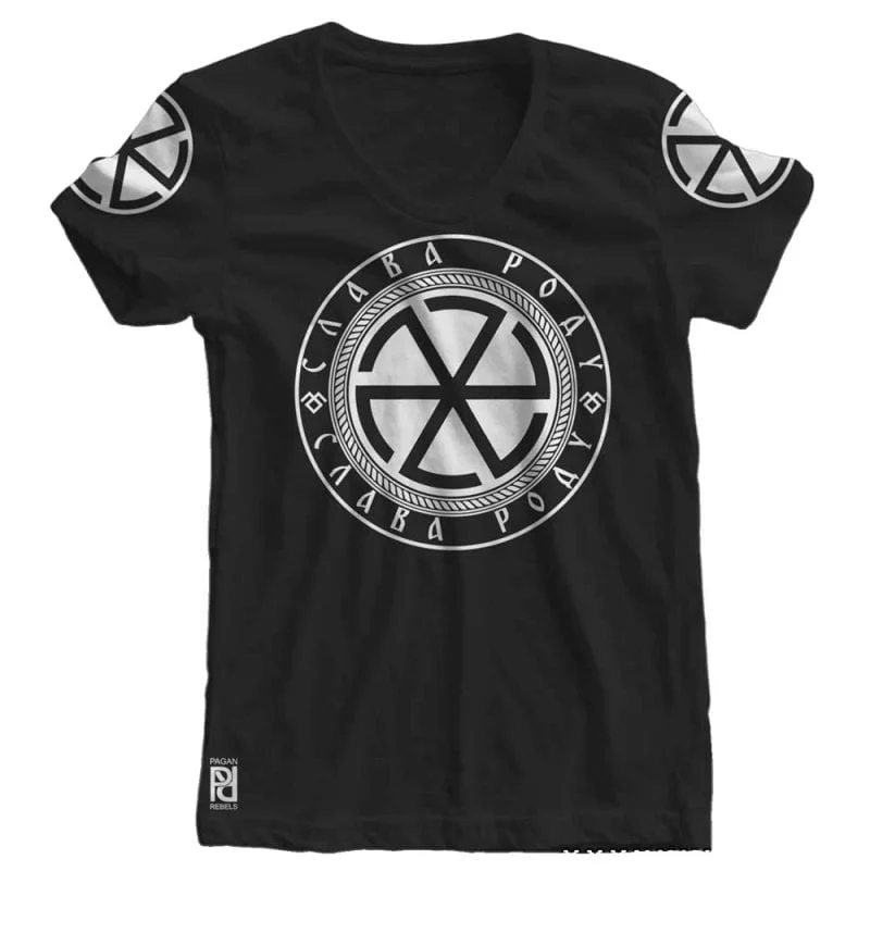 Солнцеворот Solstice Sun Symbol Slava Rodu  Women T-shirt