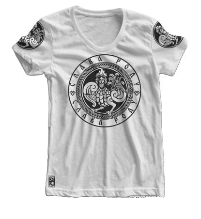 Alternative view of Kryshen Крышень Slavic God Protector Bygone Wisdom Slava Rodu Women T-shirt
