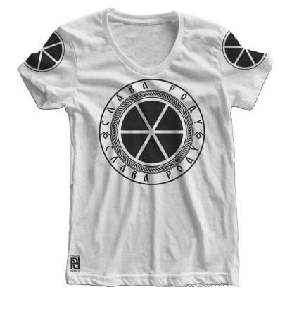Alternative view of Svetovid Святовит Slavic Four-Headed God Of War Slava Rodu Women T-shirt