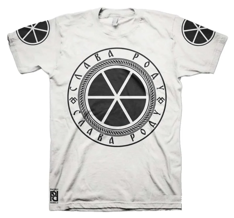 Svetovid Святовит Slavic Four-Headed God Of War Slava Rodu T-Shirt - Image 2
