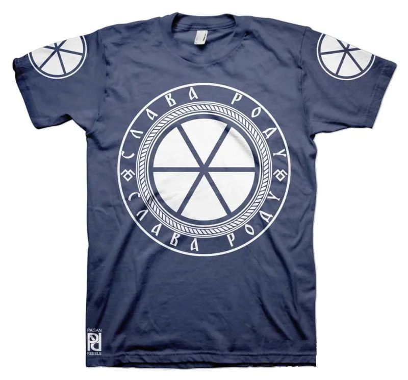 Svetovid Святовит Slavic Four-Headed God Of War Slava Rodu T-Shirt - Image 3
